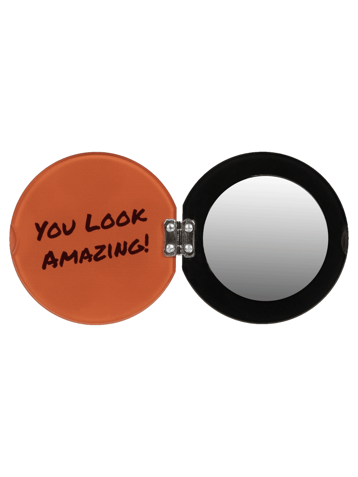 Magmoji MagSafe mirror stand, Classic edition, open, showing the mirror