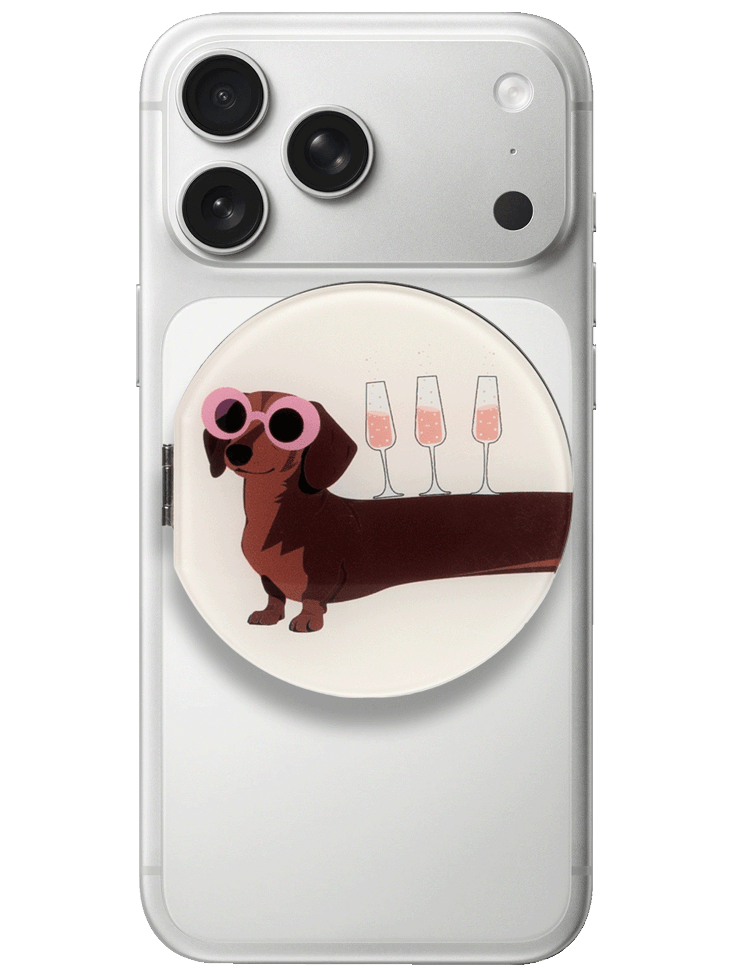 Mirror Stand - Dackel / Wine