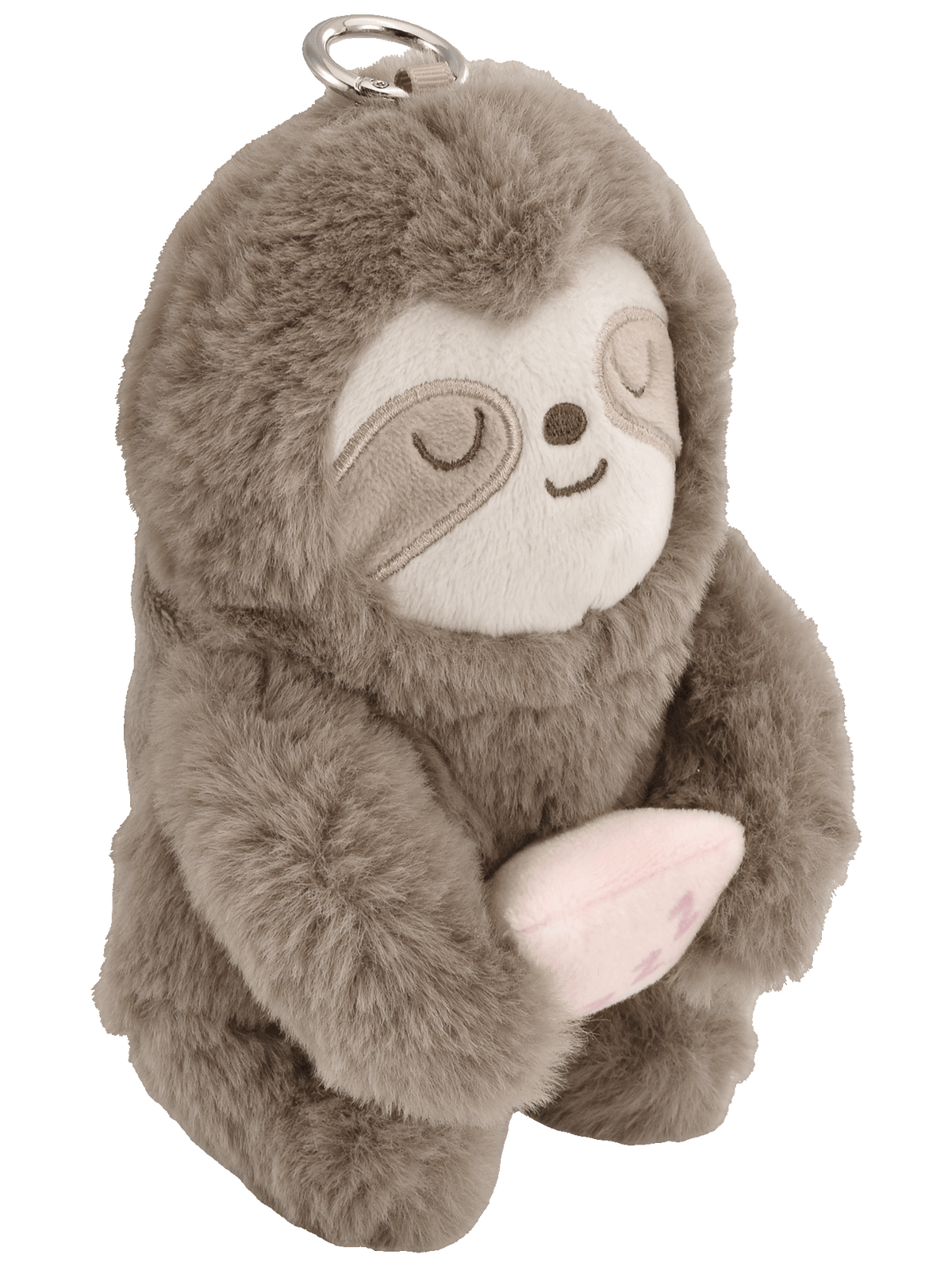 Dozer the Sloth, Magmoji MagSafe plushie wallet, angled view